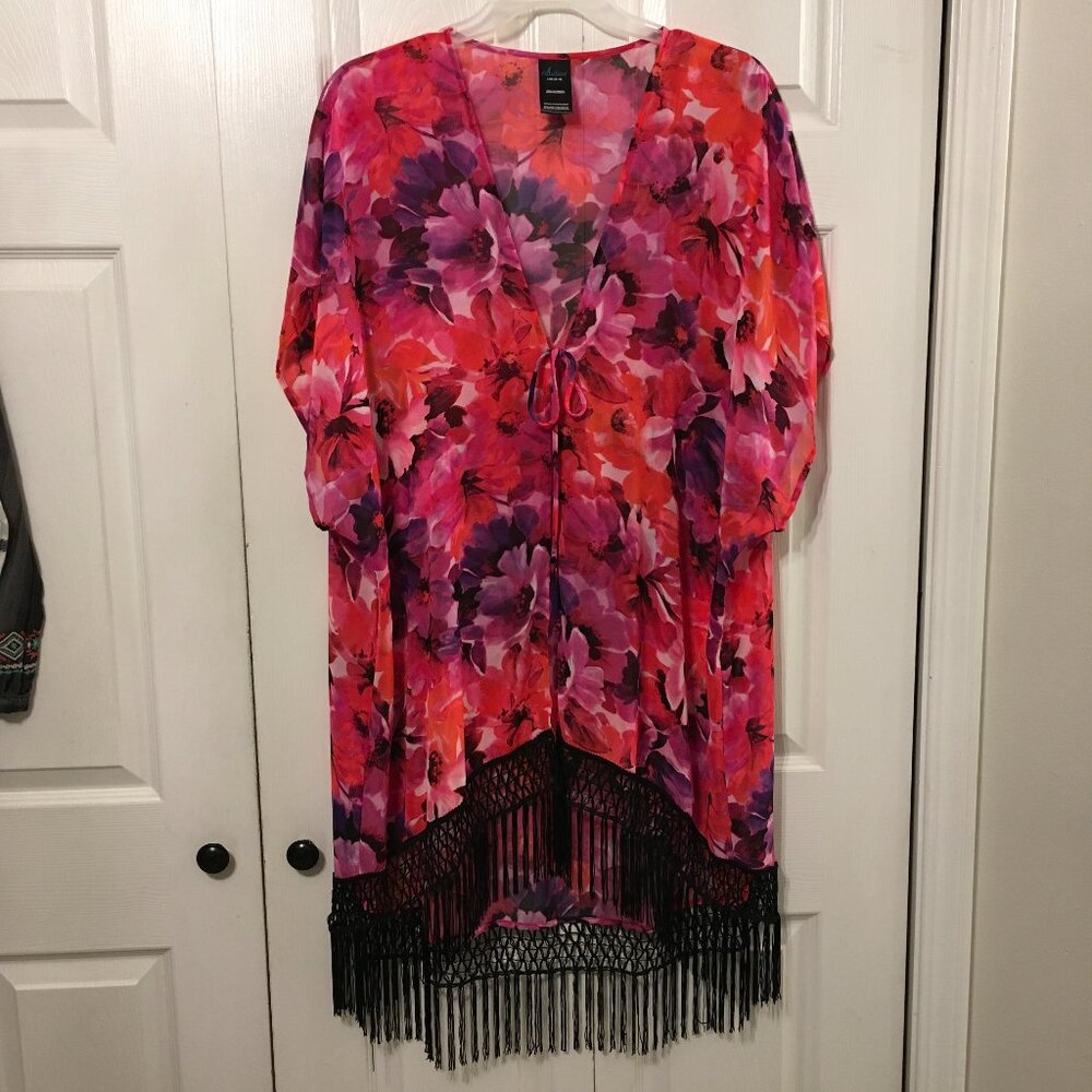 Catalina Floral Sheer Swim Cover Up NWOT